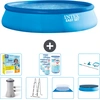 Intex runder aufblasbarer Easy Set-Schwimmpool   457 x 107 cm   Blau  ...