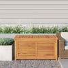 vidaXL Gartenbox mit Beutel 114x50x58 cm Massivholz Teak - Gartentruhe...