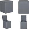 vidaXL Gartenbox Grau PP Rattan 90 L - Gartentruhe - Gartentruhen - Ga...
