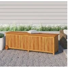 vidaXL Gartentruhe mit Rollen 150x50x58 cm Massivholz Akazie - Gartent...