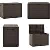 vidaXL Gartenbox Braun 78x44x55 cm - Aufbewahrungsbox - Aufbewahrungsb...