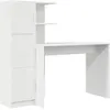 vidaXL Schreibtisch Weiß 133,5 x 50 x 124 cm 2 stk.