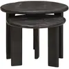 vidaXL, Couchtisch + Beistelltisch, Gadora (Massives Mangoholz mit sch...