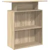 vidaXL Empfangstresen Sonoma-Eiche 100 x 40 x 104 cm Holzwerkstoff