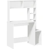 vidaXL Schreibtisch mit Regal Weiß 100x45x140 cm Holzwerkstoff