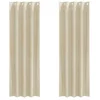 vidaXL Vorhang Vorhänge 2 stk. Creme 140 x 260 cm Samt (2 St), Samt