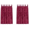 vidaXL Vorhang Samtvorhänge 2 stk. Weinrot 175 x 140 cm Samt (2 St), S...