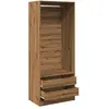 vidaXL, Kleiderschrank, Dorcoles (2 Schubladen) (80 x 50 x 200 cm)