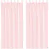 vidaXL Voile Vorhänge mit Schlaufen 2 Stk. Hellrosa 140x245 cm