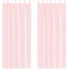 vidaXL Voile Vorhänge mit Schlaufen 2 Stk. Hellrosa 140x260 cm