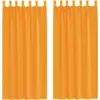 vidaXL Voile Vorhänge mit Schlaufen 2 Stk. Orange 140x225 cm