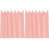 vidaXL Voile Vorhänge mit Stangentaschen 2 Stk. Rosa