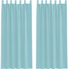 vidaXL Voile Vorhänge mit Stangentaschen 2 Stk. Türkis