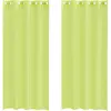 vidaXL Voile Vorhänge mit Ösen 2 Stk. Apfelgrün 140x245 cm