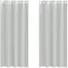 vidaXL Voile Vorhänge mit Ösen 2 Stk. Hellgrau 140x245 cm