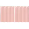 vidaXL Voile Vorhänge mit Ösen 2 Stk. Rosa 140x140 cm