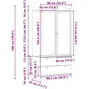 vidaXL, Kinderkleiderschrank, Dilan (45 x 45 x 180 cm)