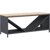 vidaXL Brennholzregal mit Holzplatte Anthrazit 100,5x35,5x40 cm