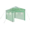 vidaXL Gewächshaus mit Pop-up-Rahmen Grün 290 x 430 x 315 cm Eisen