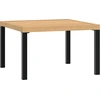 vidaXL Garten-Couchtisch Schwarz 65x65x40 cm Aluminium