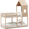 vidaXL Etagenbett mit Dach 80x200 cm Massivholz Kiefer
