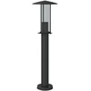 vidaXL Wegeleuchte Schwarz 60 cm Edelstahl