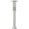 vidaXL Wegeleuchte Silbern 60 cm Edelstahl