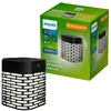 Philips LED-Solarwandleuchte Hara, schwarz, Sensor, IP44