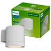 Philips Außenwandleuchte Fylx, weiß, Metall, IP44, GU10