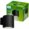 Philips Außenwandleuchte Fylx, schwarz, Metall, IP44, GU10