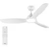 Philips LED-Deckenventilator Fixed Ø 132cm, weiß, CCT, DC
