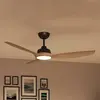 Philips LED-Ventilator Olas Ø132cm holz/schwarz, CCT, DC