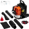 SucceBuy 63CC 2-Takt Benzin-Laubbläser als Rucksack, 1110CFM, 220MPH G...
