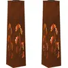 vidaXL Solar LED Weg Licht 2 stk. Warmes Weiß 18 x 18 x 80 cm