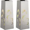 vidaXL Solar LED Weg Licht 2 stk. Warmes Weiß 18 x 18 x 50 cm