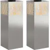 vidaXL Solar LED Weg Licht 2 stk. Warmes Weiß 18 x 18 x 50 cm