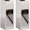 vidaXL Solar LED Wegeleuchte 2 stk. Warmes Weiß 18 x 18 x 50 cm