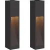 vidaXL Solar LED Wegeleuchte 2 stk. Warmes Weiß 18 x 18 x 80 cm