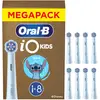 Oral-B iO Aufsteckbürsten Kids 6+ Disney Stitch, Blau, 8 Stück