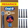 Oral-B iO Aufsteckbürsten Kids 6+ Marvel Spiderman, Schwarz, 8 Stück