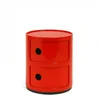Kartell Container Componibili mit zwei Fächern Rot