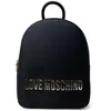 Love Moschino Rucksack Kunstleder schwarz Logo gold Zip