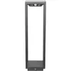 2,2 W dunkelgraue LED-Solar-Hauslaterne mit Batterie IP54 Zafferano