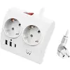 Ewent Ew3870 Usb A/c Steckdosenleiste Mit 2 Steckdosen