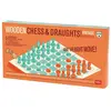 Legami Wooden Chess And Draughts Brettspiel Grün Kinder Grün One Size