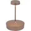 zafferano Swap mini pro LED-Tischleuchte, bronze, wiederaufladbar und ...