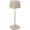 Zafferano Ofelia Pro Sand LED-Tischlampe, wiederaufladbar und dimmbar ...