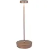 Zafferano Swap LED-Tischleuchte, matte Bronze, wiederaufladbar und dim...