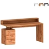 Büroschreibtisch 160x60x90cm, 3 Schubladen mit Aufsatz, New Selina S P...