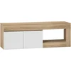 HOMCOM TV-Möbel, TV-Schrank für bis zu 152,4 cm mit 2-türigem Soft-Clo...